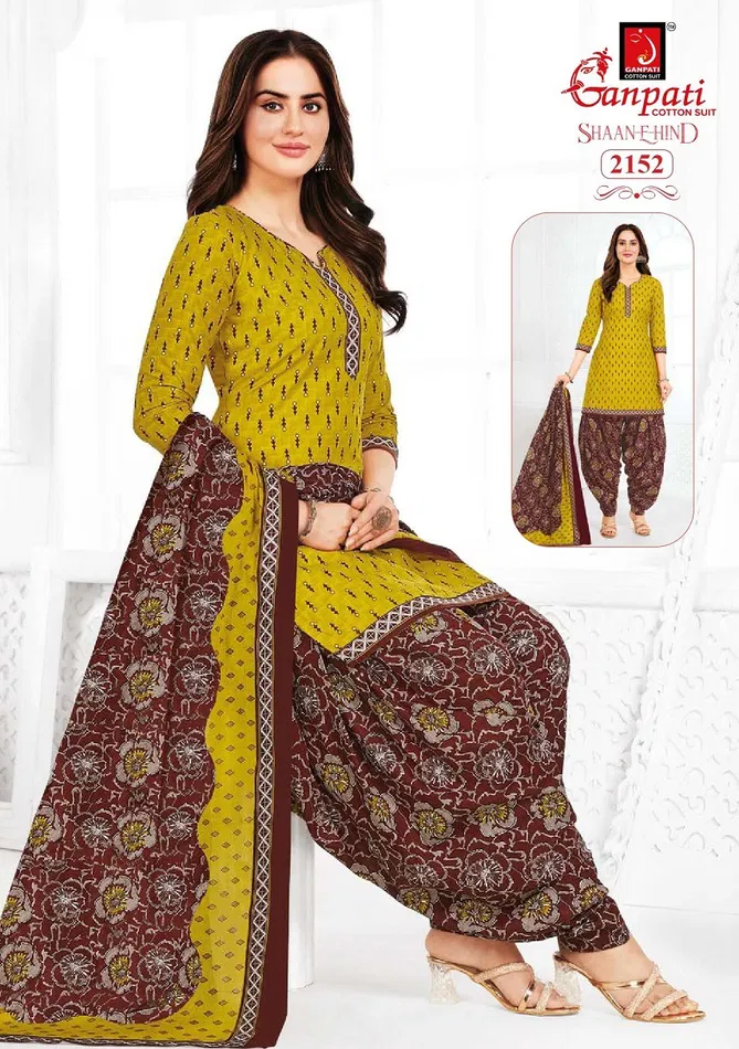 Shaan E Hind Patiyala Vol 10 By Ganpati Cotton Printed Readymade Dress Wholesale Shop In Surat